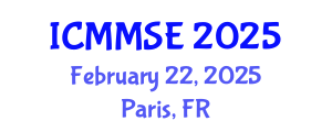 International Conference on Metallurgy, Materials Science and Engineering (ICMMSE) February 22, 2025 - Paris, France