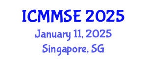 International Conference on Metallurgy, Materials Science and Engineering (ICMMSE) January 11, 2025 - Singapore, Singapore
