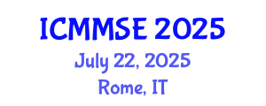 International Conference on Metallurgy, Materials Science and Engineering (ICMMSE) July 22, 2025 - Rome, Italy