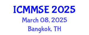 International Conference on Metallurgy, Materials Science and Engineering (ICMMSE) March 08, 2025 - Bangkok, Thailand