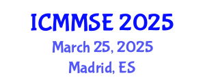 International Conference on Metallurgy, Materials Science and Engineering (ICMMSE) March 25, 2025 - Madrid, Spain