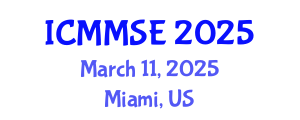 International Conference on Metallurgy, Materials Science and Engineering (ICMMSE) March 11, 2025 - Miami, United States
