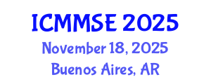 International Conference on Metallurgy, Materials Science and Engineering (ICMMSE) November 18, 2025 - Buenos Aires, Argentina