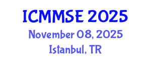 International Conference on Metallurgy, Materials Science and Engineering (ICMMSE) November 08, 2025 - Istanbul, Turkey