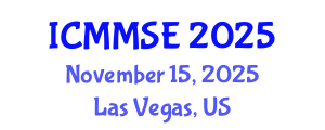 International Conference on Metallurgy, Materials Science and Engineering (ICMMSE) November 15, 2025 - Las Vegas, United States
