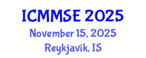 International Conference on Metallurgy, Materials Science and Engineering (ICMMSE) November 15, 2025 - Reykjavik, Iceland