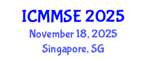 International Conference on Metallurgy, Materials Science and Engineering (ICMMSE) November 18, 2025 - Singapore, Singapore