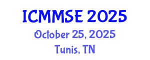 International Conference on Metallurgy, Materials Science and Engineering (ICMMSE) October 25, 2025 - Tunis, Tunisia