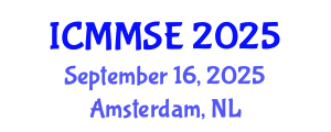 International Conference on Metallurgy, Materials Science and Engineering (ICMMSE) September 16, 2025 - Amsterdam, Netherlands
