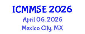 International Conference on Metallurgy, Materials Science and Engineering (ICMMSE) April 06, 2026 - Mexico City, Mexico International Conference on Metallurgy, Materials Science and Engineering (ICMMSE) April 06, 2026 - Mexico City, Mexico