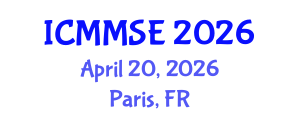 International Conference on Metallurgy, Materials Science and Engineering (ICMMSE) April 20, 2026 - Paris, France International Conference on Metallurgy, Materials Science and Engineering (ICMMSE) April 20, 2026 - Paris, France
