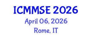 International Conference on Metallurgy, Materials Science and Engineering (ICMMSE) April 06, 2026 - Rome, Italy