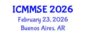 International Conference on Metallurgy, Materials Science and Engineering (ICMMSE) February 23, 2026 - Buenos Aires, Argentina