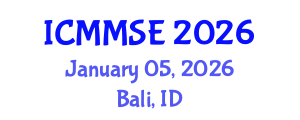 International Conference on Metallurgy, Materials Science and Engineering (ICMMSE) January 05, 2026 - Bali, Indonesia
