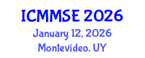 International Conference on Metallurgy, Materials Science and Engineering (ICMMSE) January 12, 2026 - Montevideo, Uruguay International Conference on Metallurgy, Materials Science and Engineering (ICMMSE) January 12, 2026 - Montevideo, Uruguay