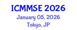 International Conference on Metallurgy, Materials Science and Engineering (ICMMSE) January 05, 2026 - Tokyo, Japan