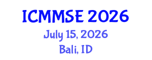 International Conference on Metallurgy, Materials Science and Engineering (ICMMSE) July 15, 2026 - Bali, Indonesia