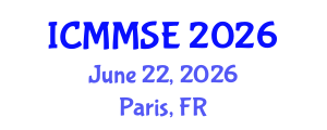 International Conference on Metallurgy, Materials Science and Engineering (ICMMSE) June 22, 2026 - Paris, France International Conference on Metallurgy, Materials Science and Engineering (ICMMSE) June 22, 2026 - Paris, France