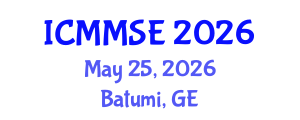 International Conference on Metallurgy, Materials Science and Engineering (ICMMSE) May 25, 2026 - Batumi, Georgia International Conference on Metallurgy, Materials Science and Engineering (ICMMSE) May 25, 2026 - Batumi, Georgia