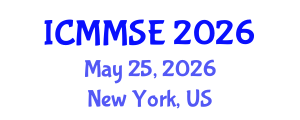 International Conference on Metallurgy, Materials Science and Engineering (ICMMSE) May 25, 2026 - New York, United States International Conference on Metallurgy, Materials Science and Engineering (ICMMSE) May 25, 2026 - New York, United States