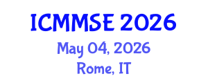 International Conference on Metallurgy, Materials Science and Engineering (ICMMSE) May 04, 2026 - Rome, Italy International Conference on Metallurgy, Materials Science and Engineering (ICMMSE) May 04, 2026 - Rome, Italy