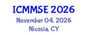 International Conference on Metallurgy, Materials Science and Engineering (ICMMSE) November 04, 2026 - Nicosia, Cyprus International Conference on Metallurgy, Materials Science and Engineering (ICMMSE) November 04, 2026 - Nicosia, Cyprus