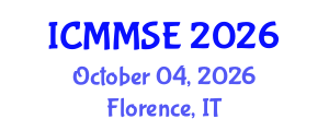 International Conference on Metallurgy, Materials Science and Engineering (ICMMSE) October 04, 2026 - Florence, Italy International Conference on Metallurgy, Materials Science and Engineering (ICMMSE) October 04, 2026 - Florence, Italy