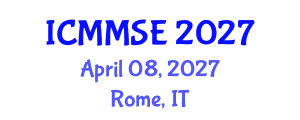 International Conference on Metallurgy, Materials Science and Engineering (ICMMSE) April 08, 2027 - Rome, Italy