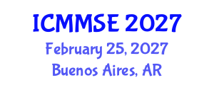 International Conference on Metallurgy, Materials Science and Engineering (ICMMSE) February 25, 2027 - Buenos Aires, Argentina