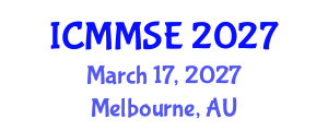 International Conference on Metallurgy, Materials Science and Engineering (ICMMSE) March 17, 2027 - Melbourne, Australia International Conference on Metallurgy, Materials Science and Engineering (ICMMSE) March 17, 2027 - Melbourne, Australia