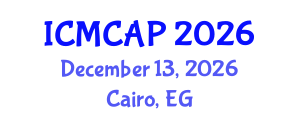 International Conference on Meteorology, Climatology and Atmospheric Physics (ICMCAP) December 13, 2026 - Cairo, Egypt International Conference on Meteorology, Climatology and Atmospheric Physics (ICMCAP) December 13, 2026 - Cairo, Egypt