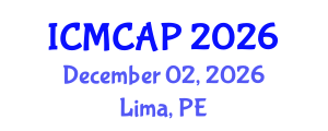 International Conference on Meteorology, Climatology and Atmospheric Physics (ICMCAP) December 02, 2026 - Lima, Peru International Conference on Meteorology, Climatology and Atmospheric Physics (ICMCAP) December 02, 2026 - Lima, Peru