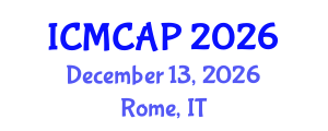 International Conference on Meteorology, Climatology and Atmospheric Physics (ICMCAP) December 13, 2026 - Rome, Italy International Conference on Meteorology, Climatology and Atmospheric Physics (ICMCAP) December 13, 2026 - Rome, Italy