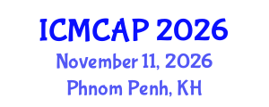 International Conference on Meteorology, Climatology and Atmospheric Physics (ICMCAP) November 11, 2026 - Phnom Penh, Cambodia International Conference on Meteorology, Climatology and Atmospheric Physics (ICMCAP) November 11, 2026 - Phnom Penh, Cambodia