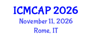 International Conference on Meteorology, Climatology and Atmospheric Physics (ICMCAP) November 11, 2026 - Rome, Italy International Conference on Meteorology, Climatology and Atmospheric Physics (ICMCAP) November 11, 2026 - Rome, Italy