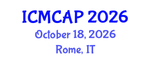 International Conference on Meteorology, Climatology and Atmospheric Physics (ICMCAP) October 18, 2026 - Rome, Italy International Conference on Meteorology, Climatology and Atmospheric Physics (ICMCAP) October 18, 2026 - Rome, Italy