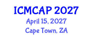 International Conference on Meteorology, Climatology and Atmospheric Physics (ICMCAP) April 15, 2027 - Cape Town, South Africa International Conference on Meteorology, Climatology and Atmospheric Physics (ICMCAP) April 15, 2027 - Cape Town, South Africa