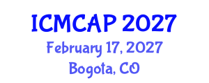 International Conference on Meteorology, Climatology and Atmospheric Physics (ICMCAP) February 17, 2027 - Bogota, Colombia International Conference on Meteorology, Climatology and Atmospheric Physics (ICMCAP) February 17, 2027 - Bogota, Colombia