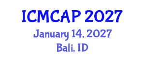 International Conference on Meteorology, Climatology and Atmospheric Physics (ICMCAP) January 14, 2027 - Bali, Indonesia International Conference on Meteorology, Climatology and Atmospheric Physics (ICMCAP) January 14, 2027 - Bali, Indonesia