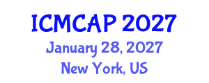 International Conference on Meteorology, Climatology and Atmospheric Physics (ICMCAP) January 28, 2027 - New York, United States International Conference on Meteorology, Climatology and Atmospheric Physics (ICMCAP) January 28, 2027 - New York, United States