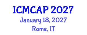 International Conference on Meteorology, Climatology and Atmospheric Physics (ICMCAP) January 18, 2027 - Rome, Italy International Conference on Meteorology, Climatology and Atmospheric Physics (ICMCAP) January 18, 2027 - Rome, Italy