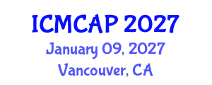 International Conference on Meteorology, Climatology and Atmospheric Physics (ICMCAP) January 09, 2027 - Vancouver, Canada International Conference on Meteorology, Climatology and Atmospheric Physics (ICMCAP) January 09, 2027 - Vancouver, Canada