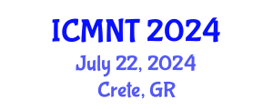 International Conference on Micro and Nano Technology (ICMNT) July 22, 2024 - Crete, Greece