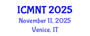 International Conference on Micro and Nano Technology (ICMNT) November 11, 2025 - Venice, Italy