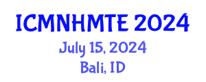 International Conference on Micro, Nanoscale Heat and Mass Transfer Engineering (ICMNHMTE) July 15, 2024 - Bali, Indonesia
