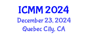 International Conference on Microeconomics and Macroeconomics (ICMM) December 23, 2024 - Quebec City, Canada