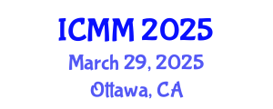 International Conference on Microeconomics and Macroeconomics (ICMM) March 29, 2025 - Ottawa, Canada