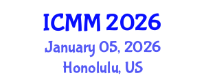 International Conference on Microeconomics and Macroeconomics (ICMM) January 05, 2026 - Honolulu, United States International Conference on Microeconomics and Macroeconomics (ICMM) January 05, 2026 - Honolulu, United States