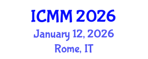 International Conference on Microeconomics and Macroeconomics (ICMM) January 12, 2026 - Rome, Italy International Conference on Microeconomics and Macroeconomics (ICMM) January 12, 2026 - Rome, Italy
