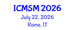 International Conference on Microelectronics and Semiconductor Manufacturing (ICMSM) July 22, 2026 - Rome, Italy